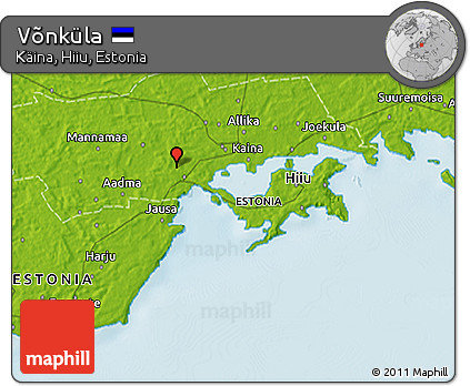 Physical 3D Map of Võnküla
