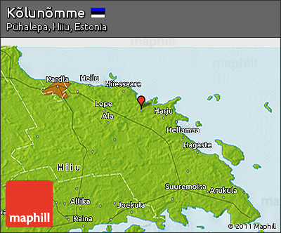 Physical 3D Map of Kõlunõmme