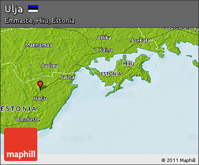 Physical 3D Map of Ulja