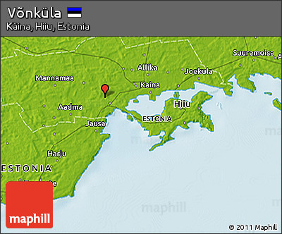 Physical 3D Map of Võnküla