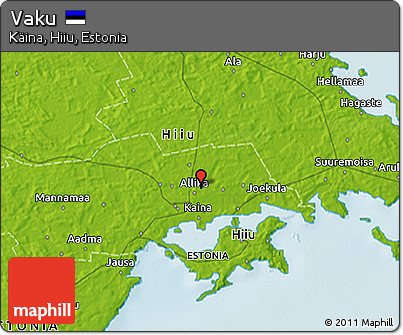 Physical 3D Map of Vaku