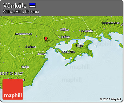 Physical 3D Map of Võnküla