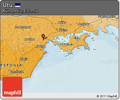Political 3D Map of Utu