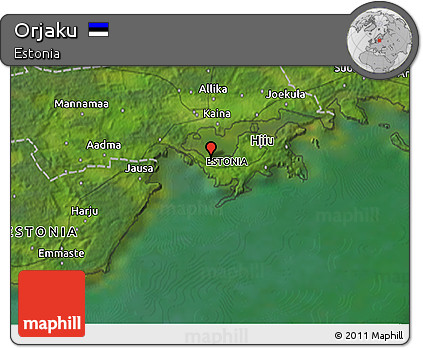 Satellite 3D Map of Orjaku