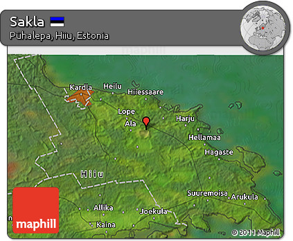Satellite 3D Map of Sakla