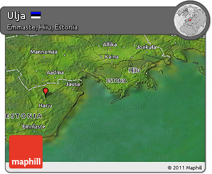 Satellite 3D Map of Ulja