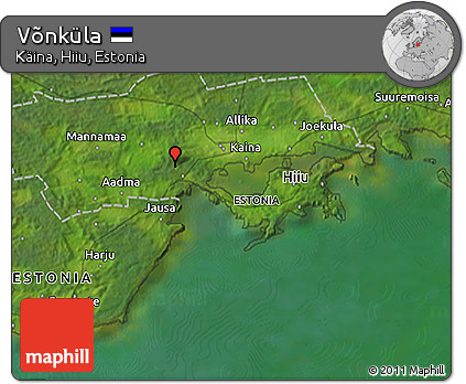 Satellite 3D Map of Võnküla