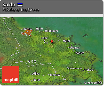 Satellite 3D Map of Sakla