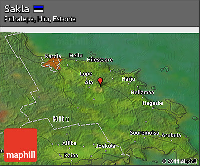 Satellite 3D Map of Sakla