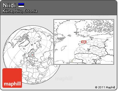 Blank Location Map of Niidi