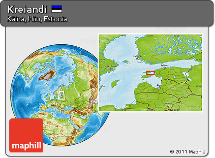 Physical Location Map of Kreiandi