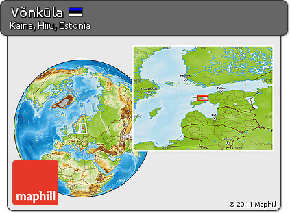 Physical Location Map of Võnküla