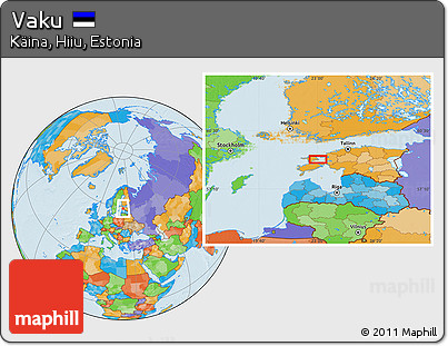 Political Location Map of Vaku