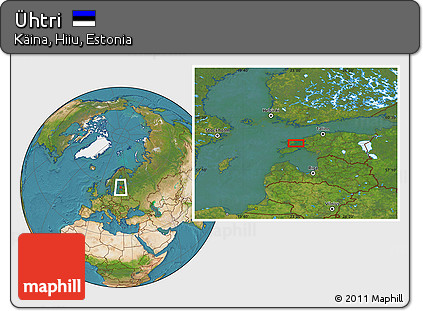 Satellite Location Map of Ühtri