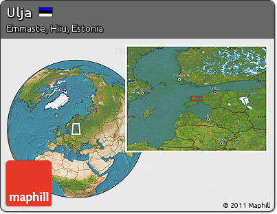 Satellite Location Map of Ulja