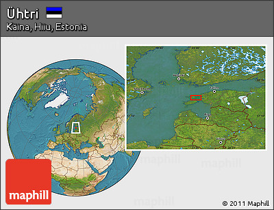 Satellite Location Map of Ühtri