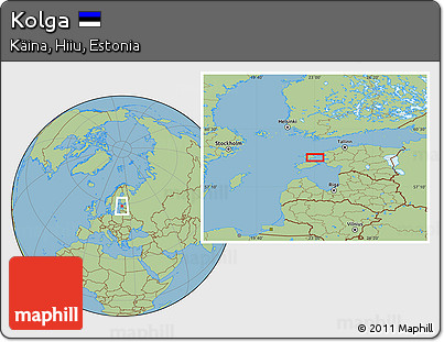 Savanna Style Location Map of Kolga