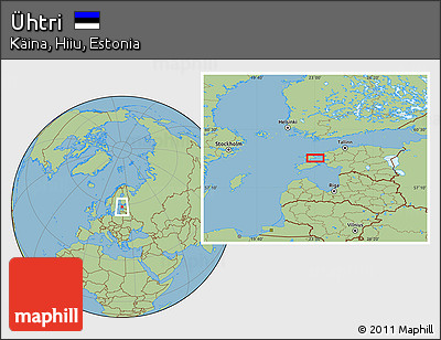 Savanna Style Location Map of Ühtri