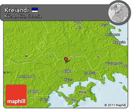Physical Map of Kreiandi