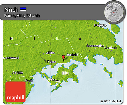 Physical Map of Niidi