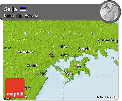 Physical Map of Selja