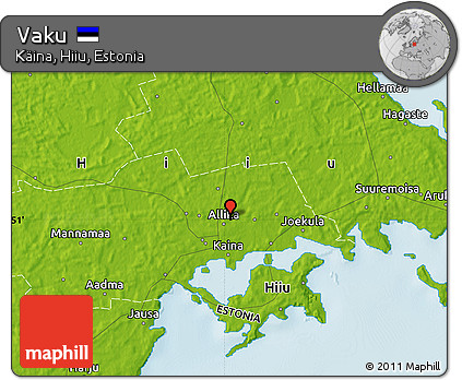 Physical Map of Vaku