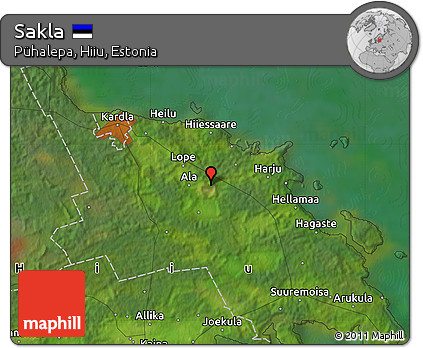 Satellite Map of Sakla