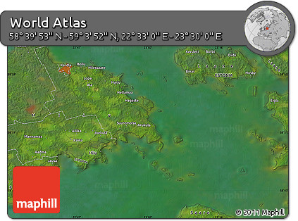Satellite Map of the Area around 58° 51' 53" N, 23° 1' 29" E