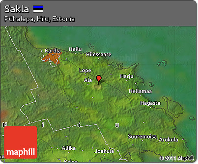 Satellite Map of Sakla