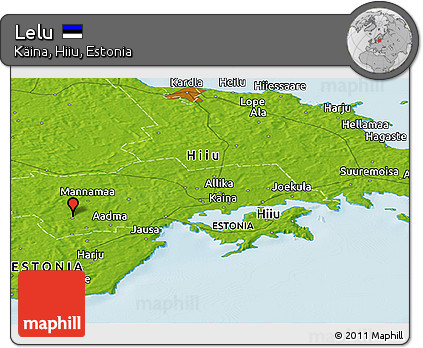 Physical Panoramic Map of Lelu