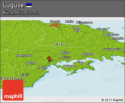 Physical Panoramic Map of Luguse