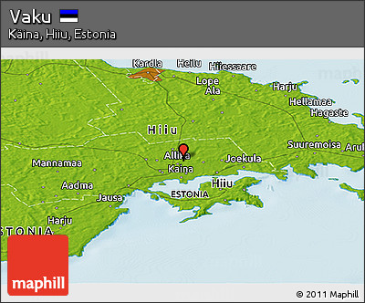 Physical Panoramic Map of Vaku
