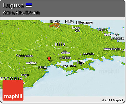 Physical Panoramic Map of Luguse
