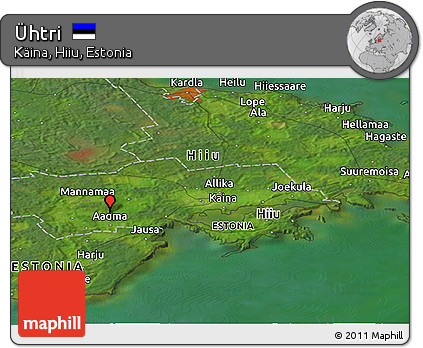 Satellite Panoramic Map of Ühtri
