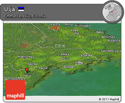 Satellite Panoramic Map of Ulja