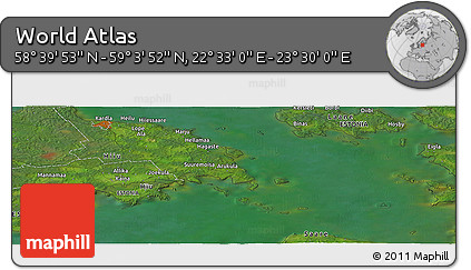 Satellite Panoramic Map of the Area around 58° 51' 53" N, 23° 1' 29" E