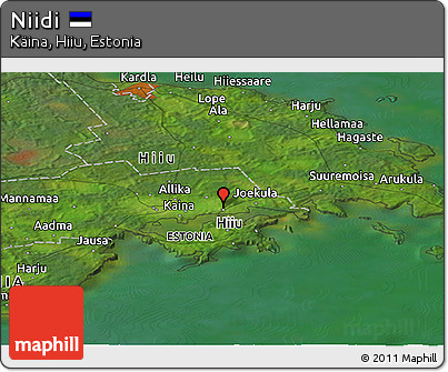 Satellite Panoramic Map of Niidi