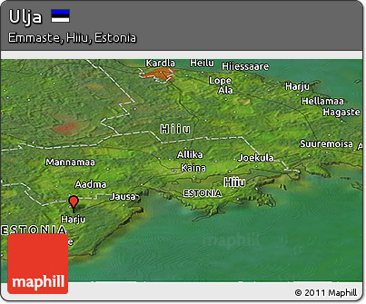 Satellite Panoramic Map of Ulja