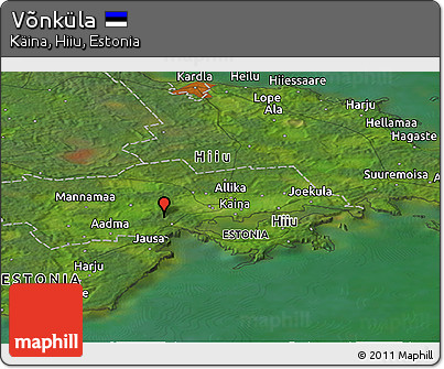 Satellite Panoramic Map of Võnküla