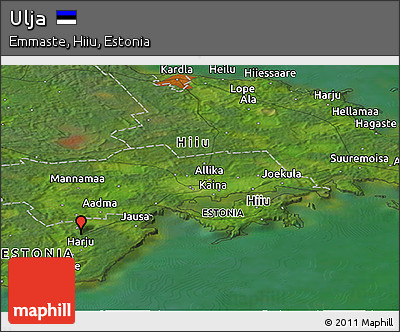 Satellite Panoramic Map of Ulja