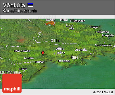 Satellite Panoramic Map of Võnküla
