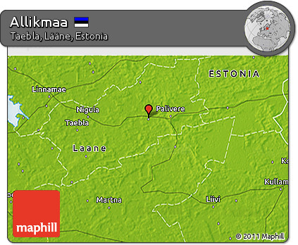 Physical 3D Map of Allikmaa