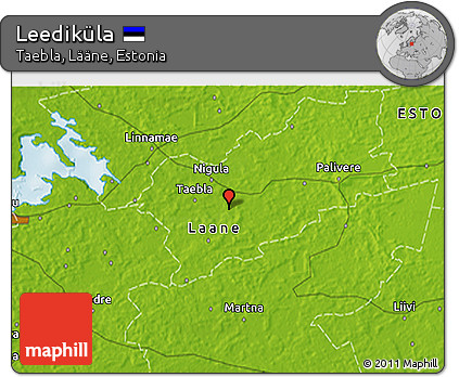 Physical 3D Map of Leediküla