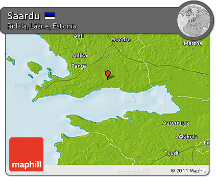 Physical 3D Map of Saardu