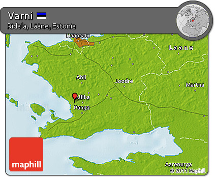 Physical 3D Map of Varni