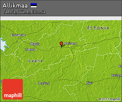 Physical 3D Map of Allikmaa