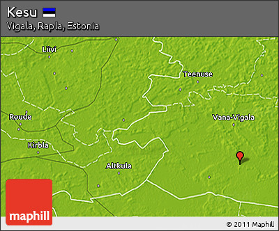 Physical 3D Map of Kesu