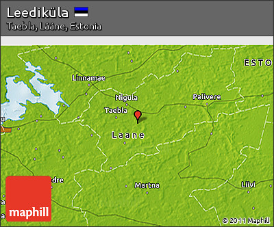 Physical 3D Map of Leediküla