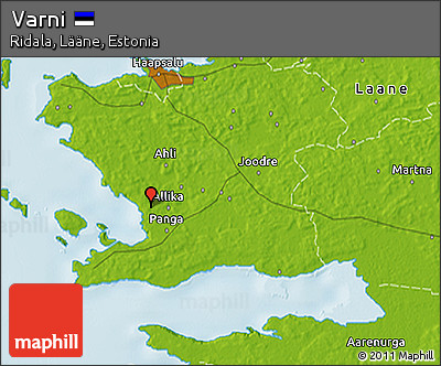 Physical 3D Map of Varni