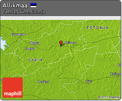 Physical 3D Map of Allikmaa